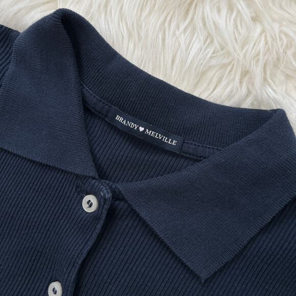 BRANDY MELVILLE Caroline Dress Preppy Ivy Cotton Nautical Sloanie Plazacore Chic - Picture 6 of 8